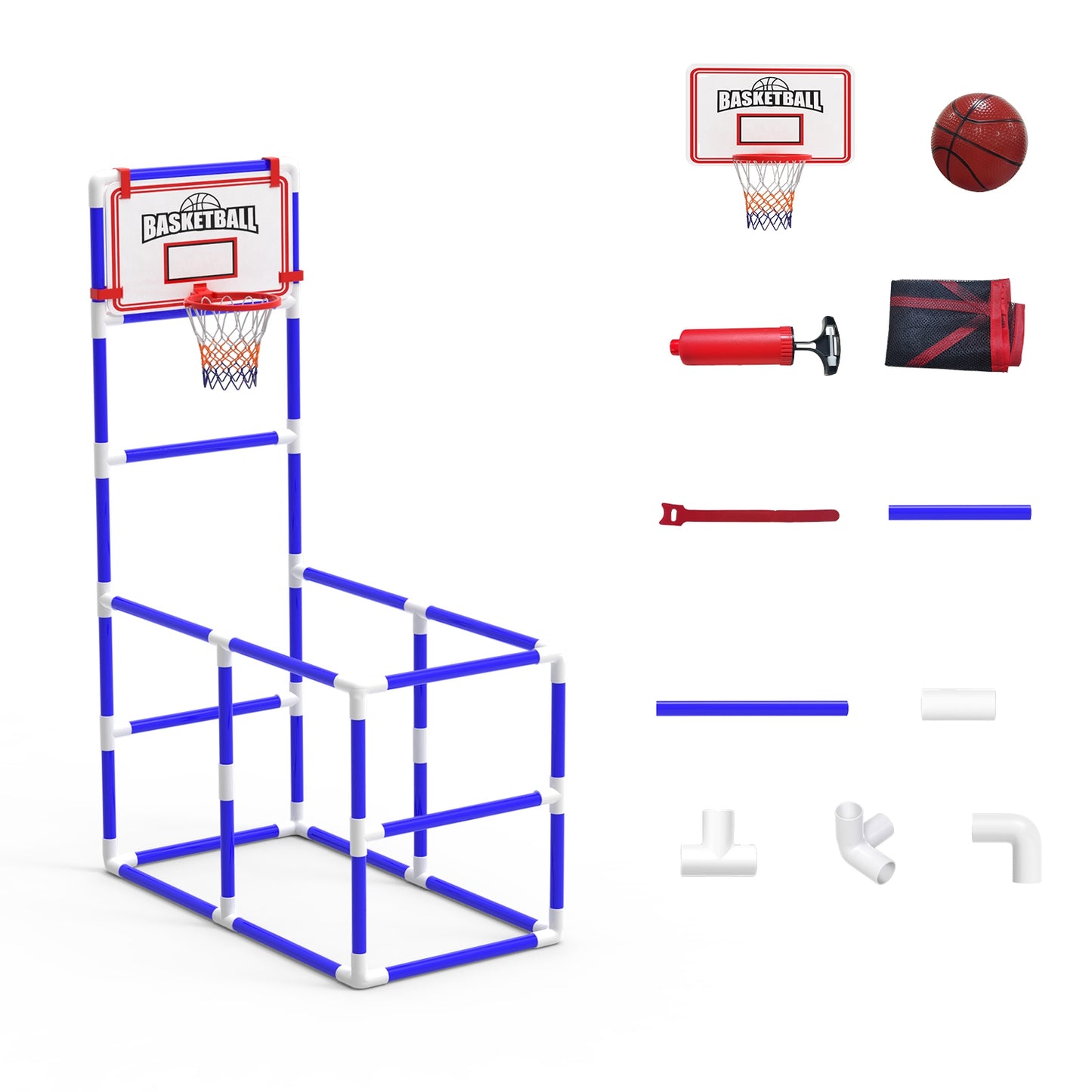Adjustable Height Basketball Hoop Arcade Game