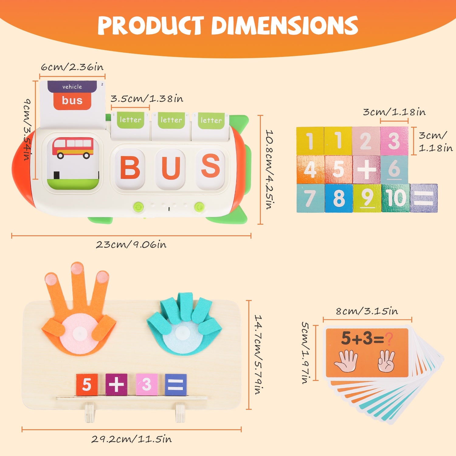 Talking Flash Cards And Finger Counting Math Board