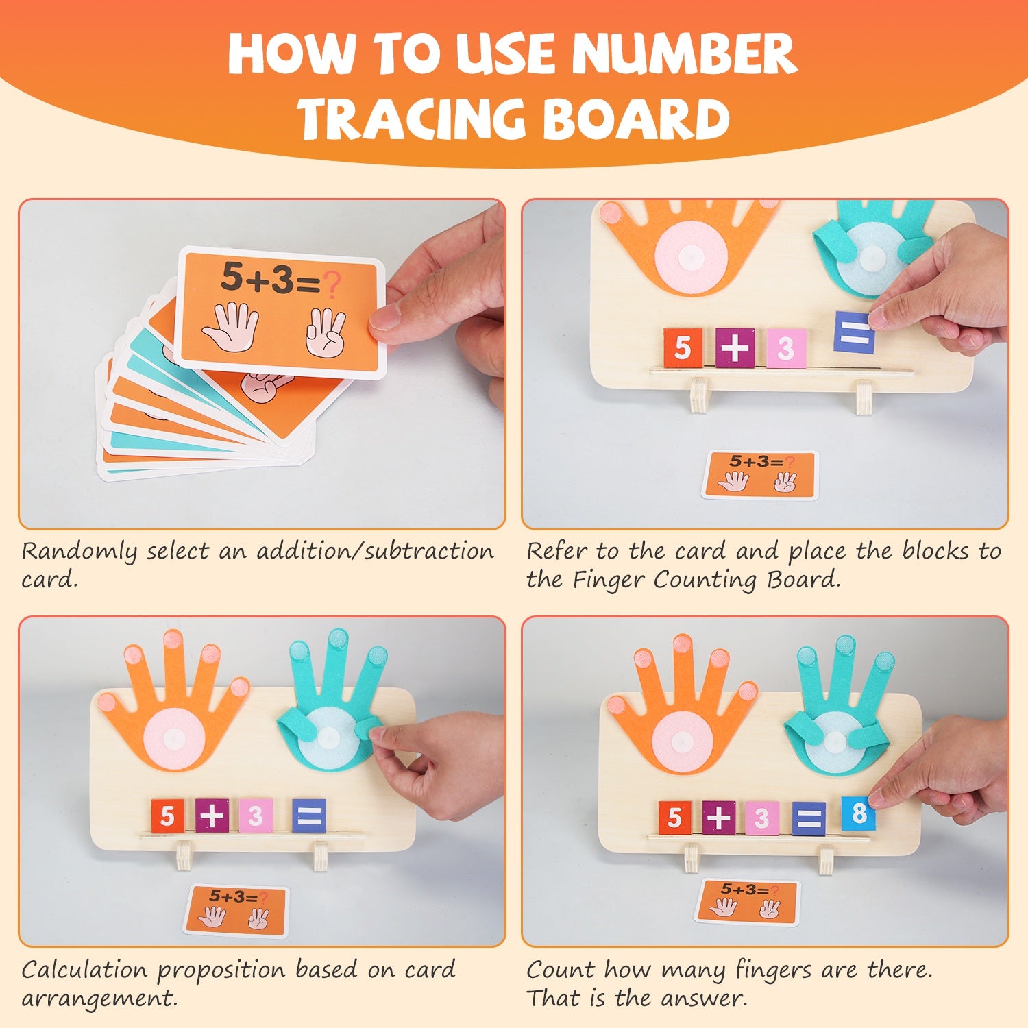 Talking Flash Cards And Finger Counting Math Board