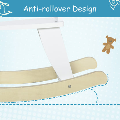 Wooden Rocking Horse Toddler Baby Ride-on